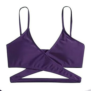 Bikini Sexy de tres piezas para mujer, traje de baño, escote sin espalda, Micro sujetador, secado rápido, transpirable, estampado personalizado - Product Image 2