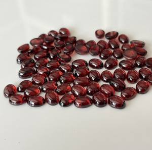 โกเมนสีแดงธรรมชาติทรงรี4x6มม. หลังแบน-พลอยโกเมนแบบหลวม - Product Image 6