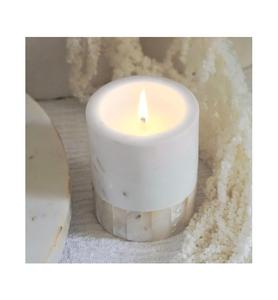 New arrival latest design <b>tealight</b> <b>candle</b> holder high quality MOP white marble <b>candle</b> holder at reasonable price - Product Image 1
