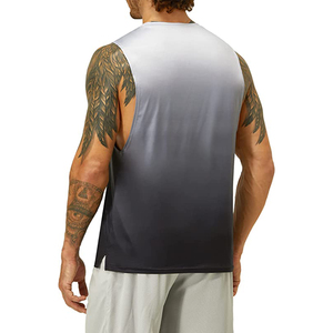 Débardeurs d'entraînement extensibles de haute qualité pour hommes chemises de fitness légères sans manches à séchage rapide OEM personnalisable grande taille - Product Image 5