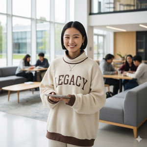 Pull à col montant surdimensionné pour femme Warm Balance avec tissu doux et lisse et confort décontracté au quotidien - Product Image 6