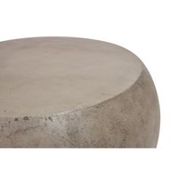 Table basse moderne en aluminium finition argent antique table centrale ovale de faible hauteur pour le salon et la chambre à coucher