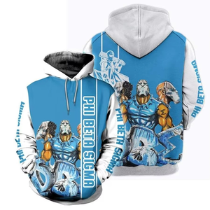 ARTIST INDUSTRY Sweat à capuche personnalisé pour cadeau de sororité Phi Beta Sigma, manches longues, hiver, homme, tricoté 100% coton, fournisseur en gros personnalisé - Product Image 3