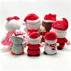 Ensemble de jouets en peluche de Noël personnalisés, animaux en peluche de Noël, peluche Père Noël, peluche bonhomme de neige, peluche pingouin - Product Image 5