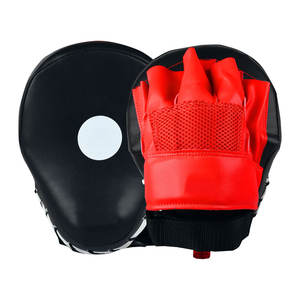 Red-Black Wholesale Boxing MMA Mitts Focus Pads Punching Mitts Kickboxing Thai Boxing Pads Training Focus Punch Mitts - Product Image 1
