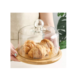 Acacia Wood Classic Design <b>Dessert</b> and Cake Server Display Tray for Home or Hotel Usage Decorative Item Best Price - Product Image 3