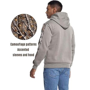 เสื้อฮู้ดสวมหัวผ้าคอตตอน100% หนักของผู้ชายดีไซน์ใหม่พิมพ์โลโก้สำหรับฤดูหนาว - Product Image 3