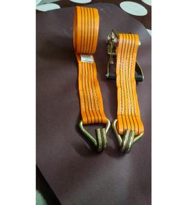 Strong Adjustable Polyester Ratchet <b>Tie</b> <b>Down</b> Belt for Securing Cargo Loads During Transport Shipping and Industrial Handling - Product Image 3