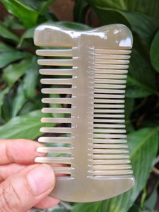 El mejor regalo de Navidad, peine de cuerno Natural hecho a mano personalizado para peinar el cabello hecho de Peine de cuerno de buey de búfalo Real hecho en Ind - Product Image 3