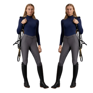 À la mode équestre dames hauts d'équitation respirant séchage rapide chemises techniques couche de base chemises en acier performance d'équitation - Product Image 1