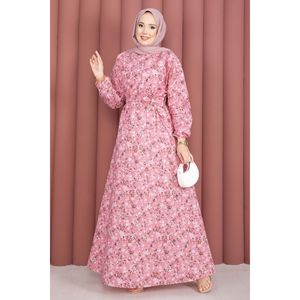 Vestido con Cinturón y Estampado Floral, Decoración con Borlas, Forro Transpirable de Alta Calidad, Estilo Casual y Sexy para Salir de Noche, Tallas XS-XL - Product Image 3