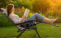 Chaise longue pliante moderne et portable la plus vendue, chaise de jardin, de piscine ou de patio, à gravité zéro