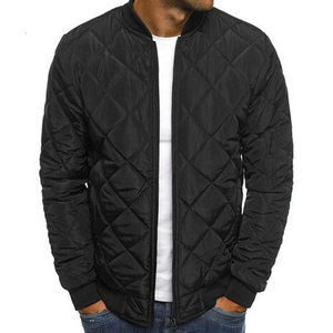 Wholesale High Quality Custom Men'<b>s</b> Hip Hop Bomber Men <b>Jacket</b> Stand Collar Winter Collection Fabric Winter <b>Jacket</b> for Man - Product Image 2