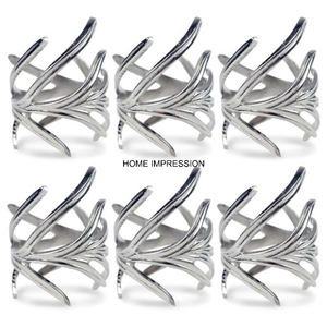 Beaux anneaux de serviette de mariage de forme ronde en or pour la décoration de table disponibles aux prix de gros du fournisseur indien - Product Image 3