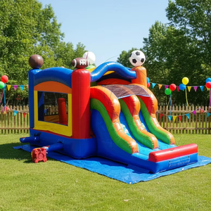 Amusement Park <b>Inflatable</b> Slide Bounce <b>House</b> Commercial Grade Outdoor Sports Game - Product Image 4