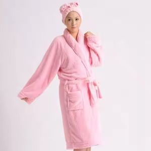 Albornoz de poliéster de microfibra cómodo 100% para hombres, ropa de dormir cálida y transpirable para relajarse con estilo - Product Image 5