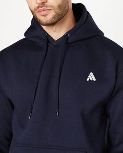 Sudadera de Invierno Unisex de Felpa 100% Algodón con Logotipo Bordado Personalizado, Sudadera con Capucha Lisa para Hombre con Bolsillo, Venta al Por Mayor - Product Image 4