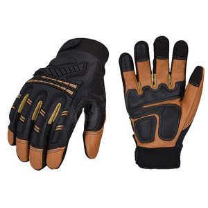 Vente chaude Sauvetage Sur Champ Pétrolier Conception Personnalisée Logo Gas Oil Sécurité Extraction Perceuse TPE Cuir Impact Industriel Gants Respirants - Product Image 2