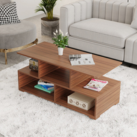 Ensemble table basse et table d'appoint intelligentes Victor au design amélioré avec étagères (personnalisation disponible)