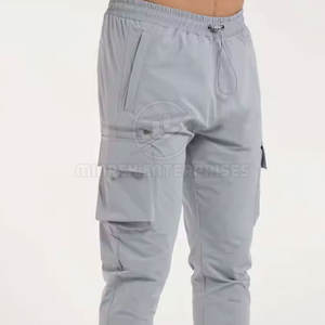 Pantalones Cargo de marca privada para hombre a la venta pantalones Cargo de color liso para hombre Pantalones Cargo con múltiples bolsillos - Product Image 6