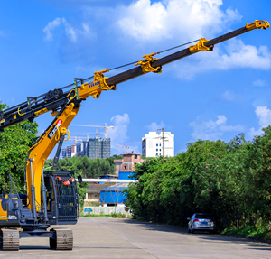 Nouvelle grue forestière LOGLIFT de 25 mètres avec grappin et moteur Xvs425 pour l'empilage de grumes en montagne - Product Image 1