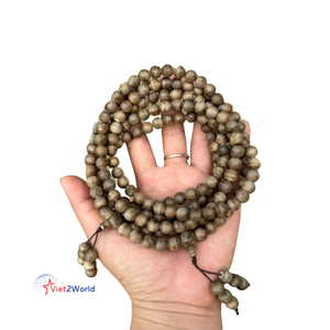 สร้อยข้อมือที่เหนือกว่า8มม. แบบเวียดนามลูกปัด108คุณภาพสูงไม้กั้งธรรมชาติสีดำผลิตภัณฑ์ลูกปัดไม้ - Product Image 2