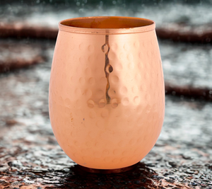 koi Wholesale Supplier 400ml Premium Hammered Copper Glassware for Elegant Home and Kitchen Drinking <b>Water</b> <b>Glasses</b> Tumbler - Product Image 4