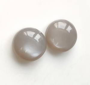 Cabochon en pierre de lune grise naturelle de qualité supérieure 3mm-20mm pierres précieuses rondes à dos plat prix de gros pour la fabrication de bijoux - Product Image 5