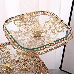 Bandeja de Servicio de Metal, Ecológica, Refinada, Organizador de Mesa para el Hogar, Apta para Lavavajillas, Duradera para Invitados - Product Image 5