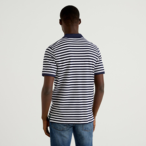 เสื้อโปโลผ้าฝ้ายระบายอากาศลายทางสำหรับผู้ชายเสื้อยืดแขนสั้นไซส์ใหญ่พิเศษแฟชั่นใหม่ - Product Image 2