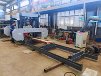 Scies à ruban horizontales électriques MJ1000, scieries portables pour une largeur de 1000 mm