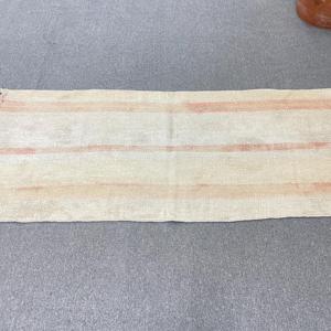 พรมวินเทจ, พรมขนาดเล็ก 2.5x6 ฟุต, พรมขนสัตว์สีขาวแดง - Product Image 2