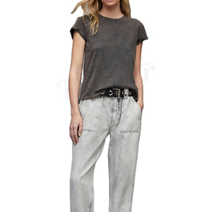 A la venta, uso de verano, Camiseta corta informal y cómoda para mujer, Top corto ajustado para mujer, Top corto a la venta de alta calidad - Product Image 4