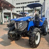 Traktor Lovol M504 berkinerja tinggi dengan mesin hemat bahan bakar dan kemampuan mengendalikan kendaraan yang mulus untuk operasi pertanian komersial