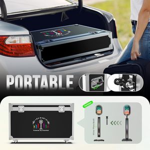 Specchio magico foto cabina Touch Screen con 1200W Pixel 4K HD fotocamera, RGB Surround di musica di sincronizzazione, specchio Video cabina - Product Image 6