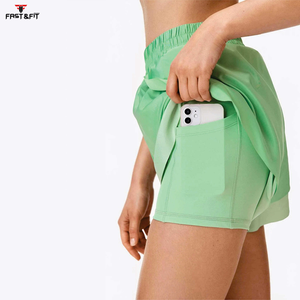 Short respirant personnalisé pour femmes, vêtements de yoga de fitness de haute qualité, nouveau design avec taille personnalisée - Product Image 6