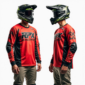 Jersey de carreras de Motocross para hombre, ropa de carreras de manga larga personalizada, camisetas de bicicleta ATV, camisetas deportivas KTM, tela de secado rápido - Product Image 5