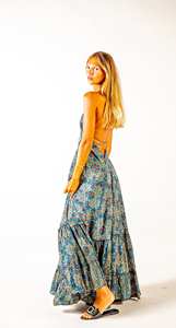 Nouvelle robe maxi bohème sans manches pour femmes d'été en dentelle en coton biologique style bohème hippie pour soirée de fête festival rave vacances - Product Image 2