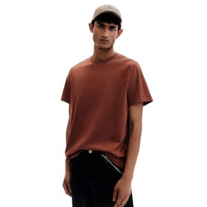 Meilleure vente O-cou plaine T-Shirts 100% coton coupe régulière 200GSM poids lourd vierge T-shirts Logo personnalisé acceptable quantité minimale de commande 2 pièces - Product Image 3