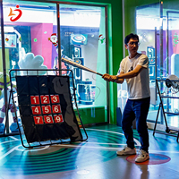 Máquina de Juego Simulador de Béisbol para Interiores, Proyección AR, Multifuncional, Ajustable, Duradera, Ecológica