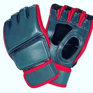 Gants de MMA à séchage rapide, respirants, en cuir, demi-doigts, durables. Meilleures conceptions de gants de MMA, fabrication OEM personnalisée MMA - Product Image 6