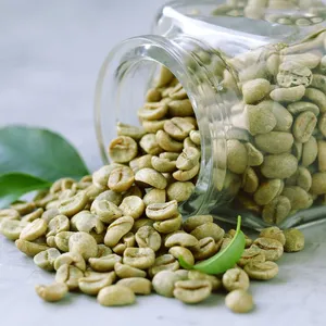 Colombia cao cấp Arabica ướt đánh bóng màu xanh lá cây đậu cà phê