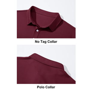 Camiseta Polo para Hombre de Secado Rápido, para Golf, Deporte, Casual, Trabajo en Equipo, Manga Larga, Personalizada, Color Granate - Product Image 5