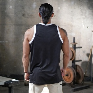 Débardeurs de sport pour hommes, personnalisés OEM, en maille respirante à séchage rapide, pour musculation et fitness, sans manches - Product Image 2