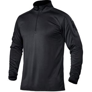 Hombres 1/4 Zip Jerseys de manga larga Jerseys de caza al aire libre de secado rápido Senderismo Pesca Tops Ropa deportiva - Product Image 3