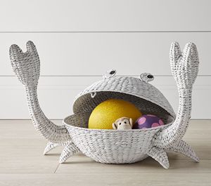 Hot Choice Handmade Natural Eco-friendly Water Hyacinth <b>Animal</b> Shaped Laundry Storage Basket for Kid & Teen Top Quality - Product Image 3