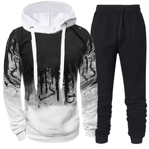 2025 Men's Premium Vintage <b>Retro</b> Pullover Hoodie Winter Custom Print Solid Pattern Breathable 100% Cotton Wholesale - Product Image 2