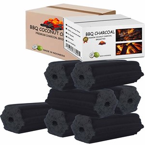 Parrilla de carbón de cáscara de coco natural, briquetas de barbacoa de larga duración, comprador en Europa, Indonesia, producto de exportación de gran venta, 5Kg - Product Image 5