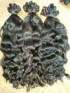 Chưa Qua Chế Biến Tự Nhiên Remy Nguyên Ấn Độ Trinh Nữ Nhân Phần Mở Rộng Tóc Cơ Thể Mềm Mại Sóng Tóc Giả Thẳng Xoăn Phong Cách 8-30 Inch Sâu 28 - Product Image 6