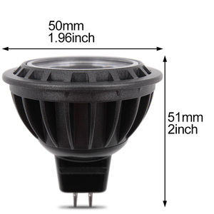 SHENPU <span class=keywords><strong>Mr16</strong></span>-bombillas de 12 voltios, lámpara negra de aluminio, <span class=keywords><strong>4000K</strong></span>, 6000K, 5W - Product Image 6